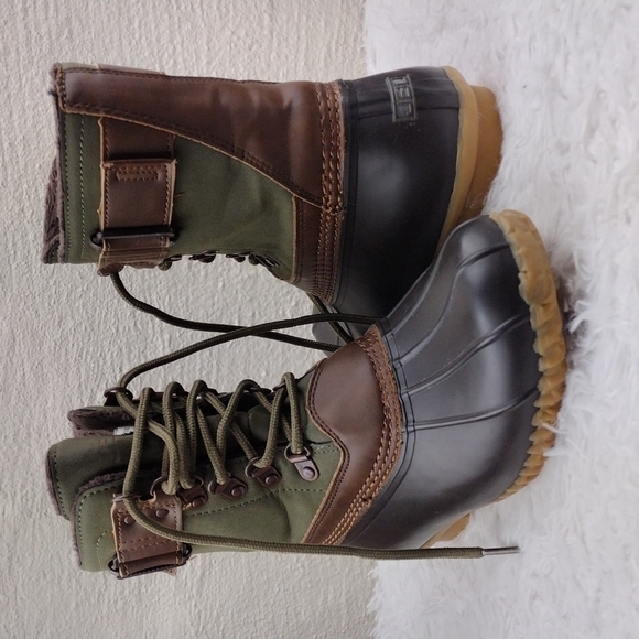 Jbu by Jambu Ontario Weather Ready Brown Green Lace Up Mid Calf Duck Boot - Picture 15 of 15